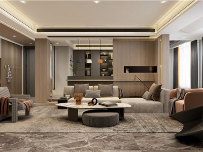 现代个性原木四房